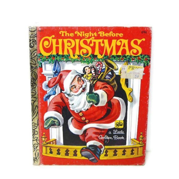 A Little Golden Book Hardcover . 1980 The Night Before Christmas - Picture 1 of 2